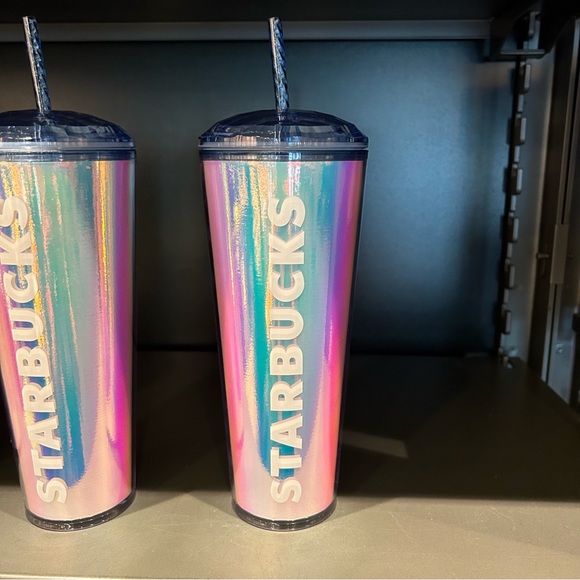 Starbucks Chromatic Iridescent Dome Tumbler Cold Cup 24oz Summer 2023 Release - Picture 15 of 16